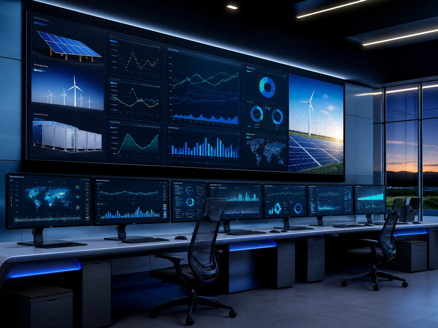 Microgrid energy management system control room