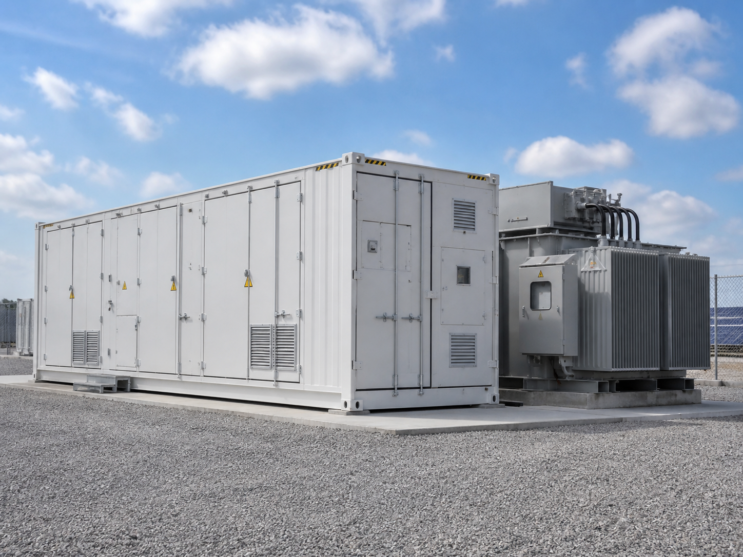 PCS and transformer container for energy storage